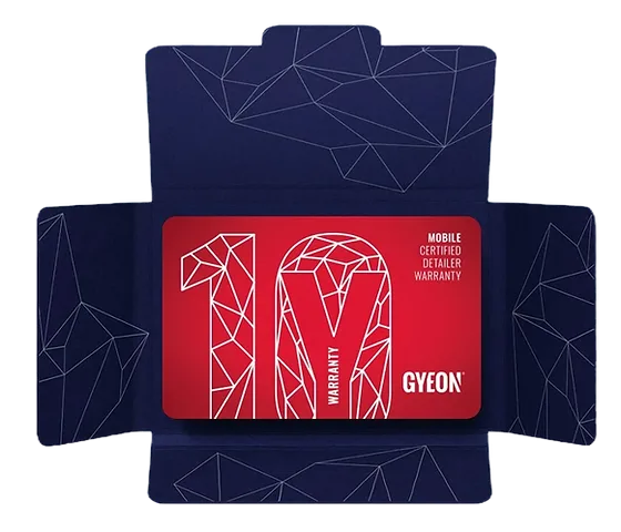 Gyeon 10 Year Warranty Card